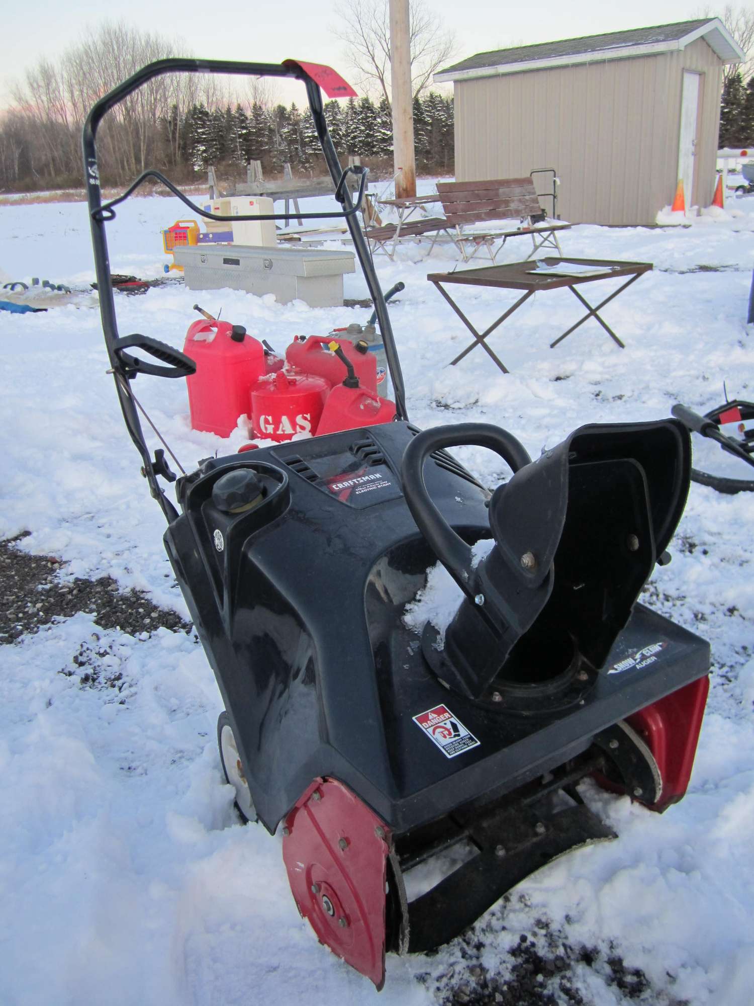 Albrecht Auctions Craftsman Electric Start Snow Blower, 179cc, Four