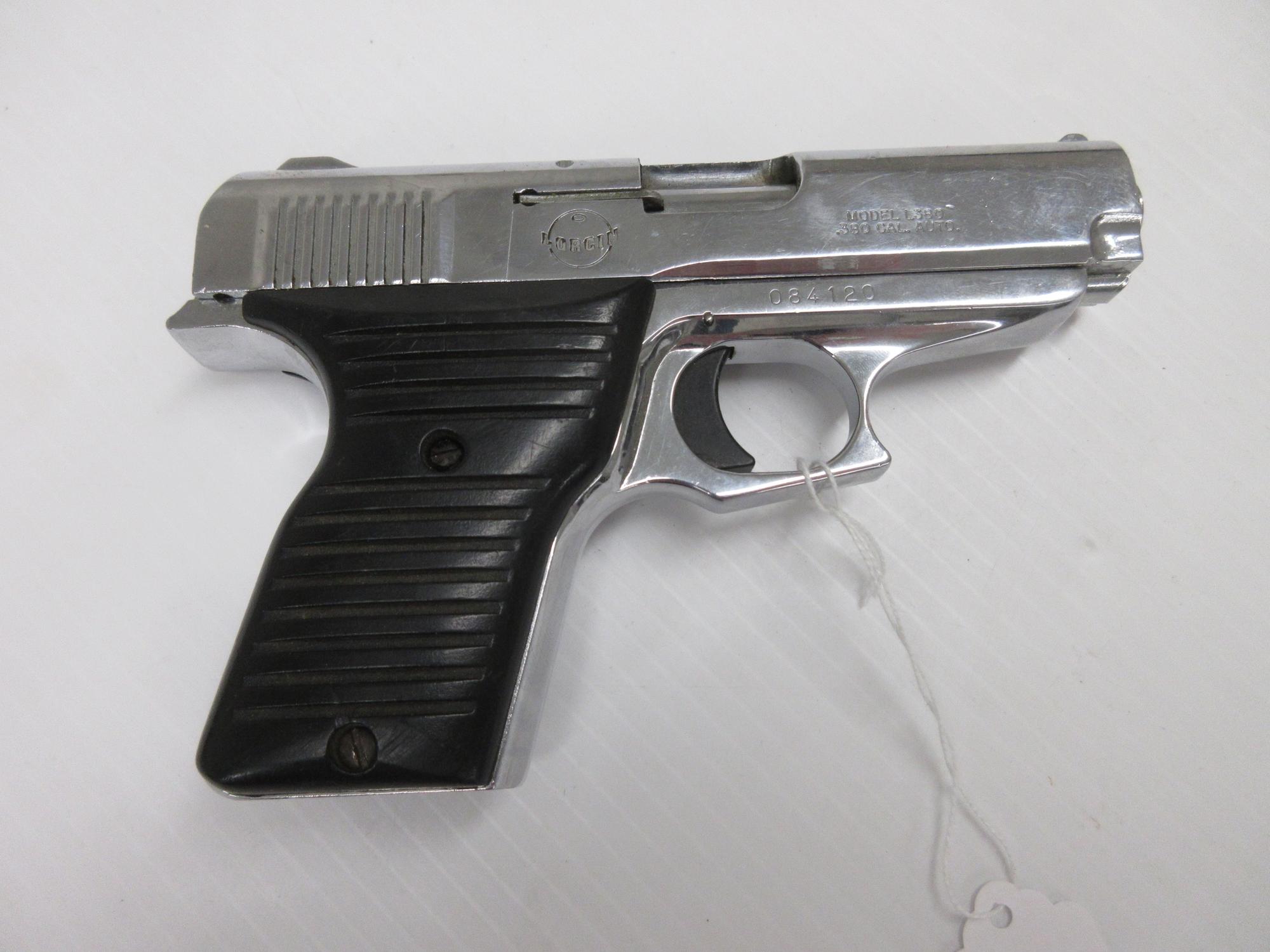 Albrecht Auctions Lorcin L380 .380 ACP, Chrome Plated