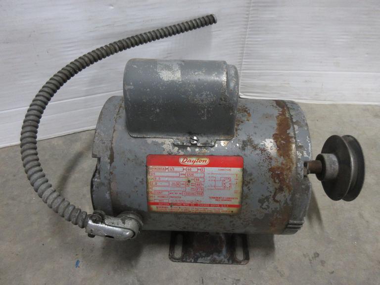 Albrecht Auctions Dayton Electric Motor, 1/2 HP