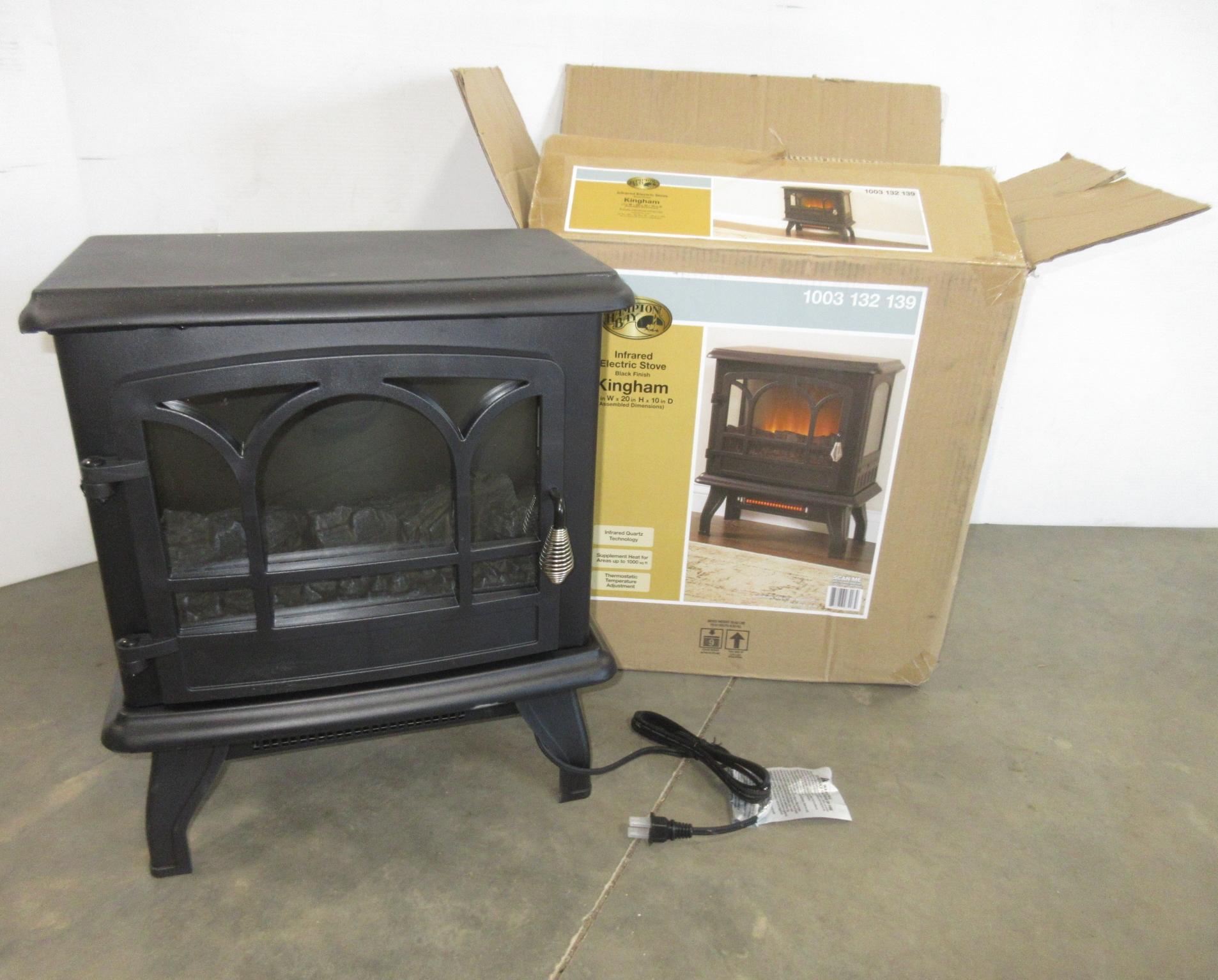 Albrecht Auctions Hampton Bay Kingham Infrared Electric Stove, Black