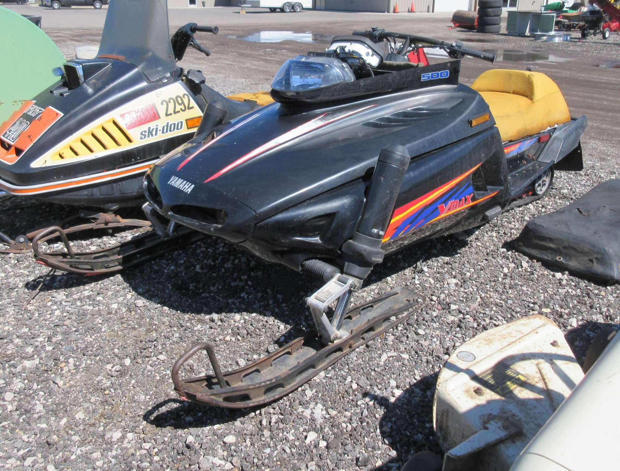 Albrecht Auctions Yamaha VMax 500 Snowmobile, Bill of Sale in Office