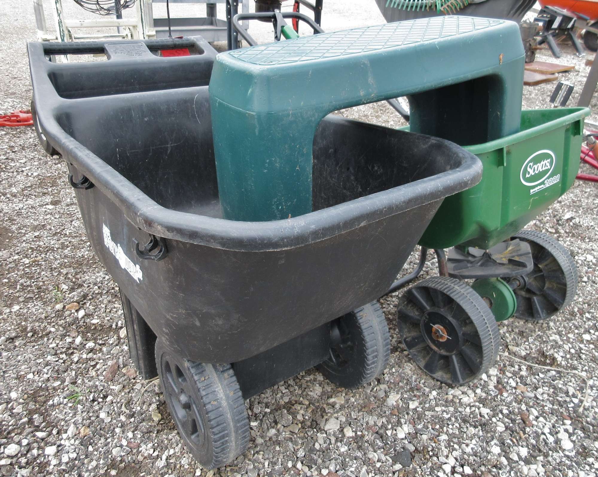 Albrecht Auctions Ames EasyRoller Jr., Small Crack on Bottom; Scotts