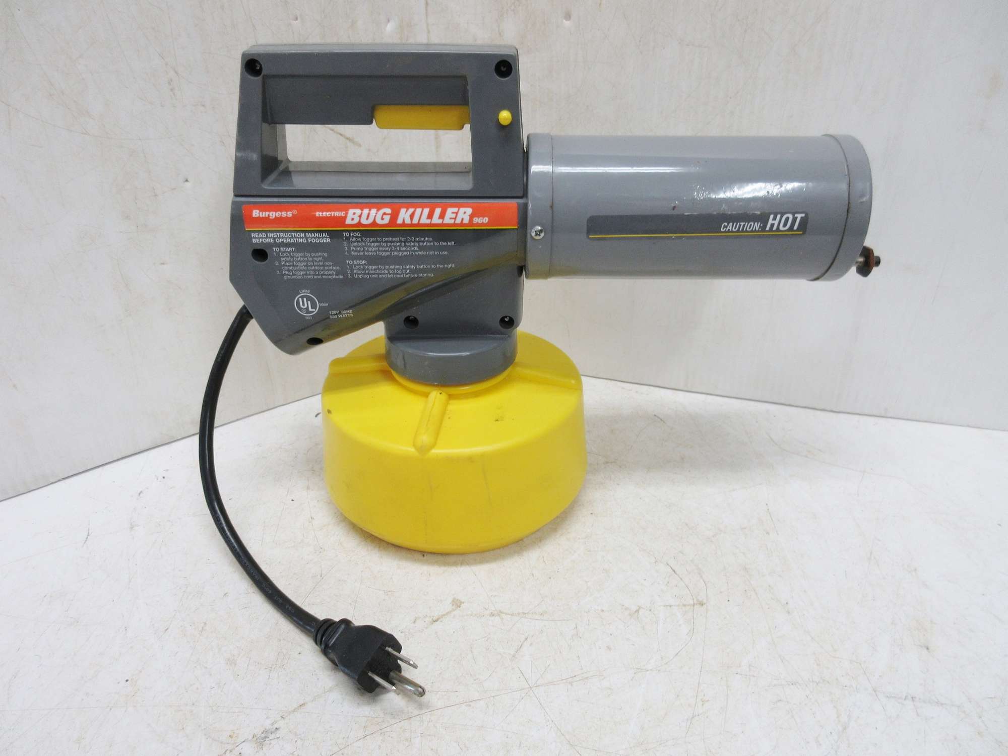 Albrecht Auctions Burgess Bug Killer Fogger