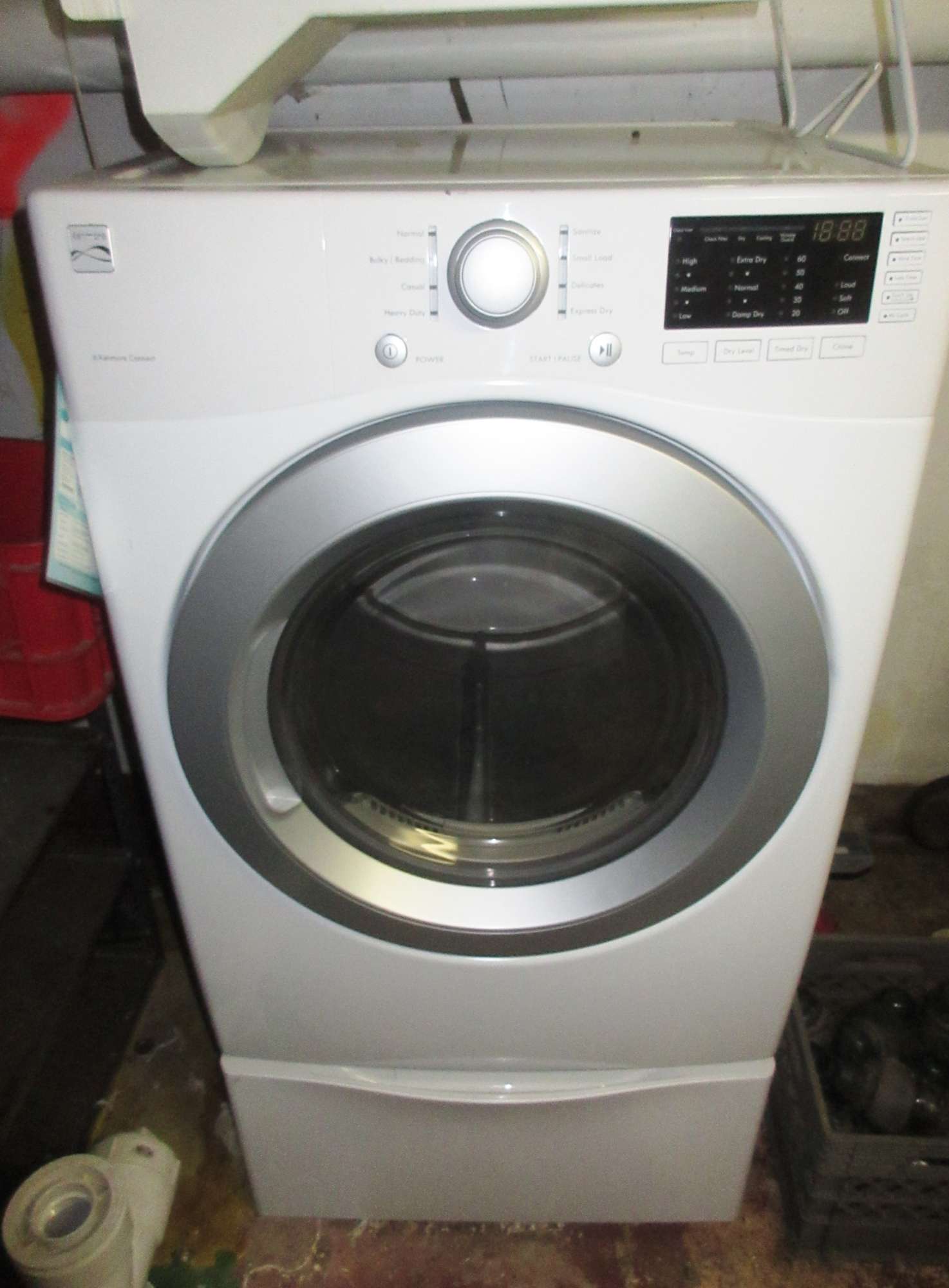 Albrecht Auctions Kenmore Electric Front Loading Dryer on Pedestal