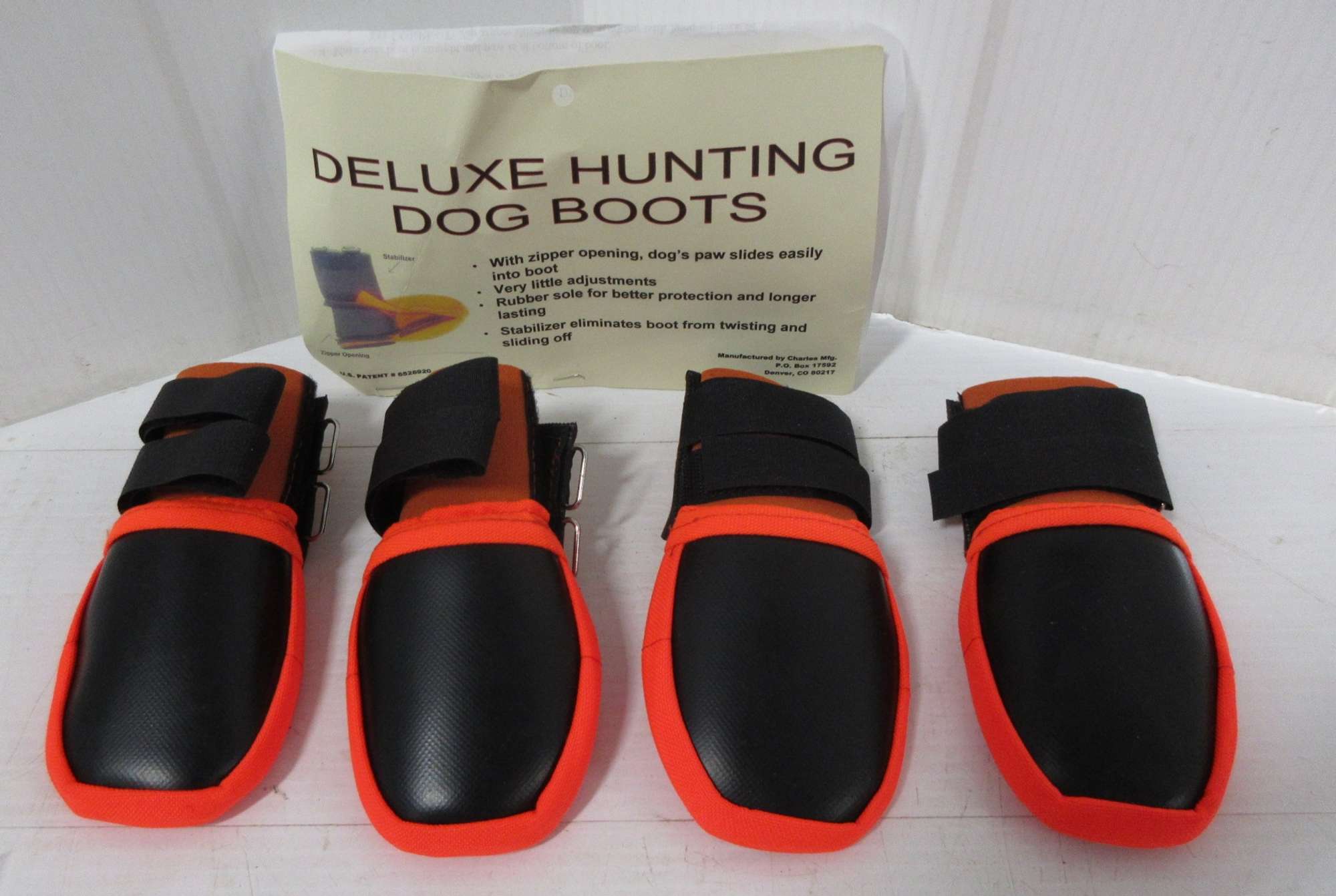Albrecht Auctions Deluxe Hunting Dog Boots with Instructions, Medium Size