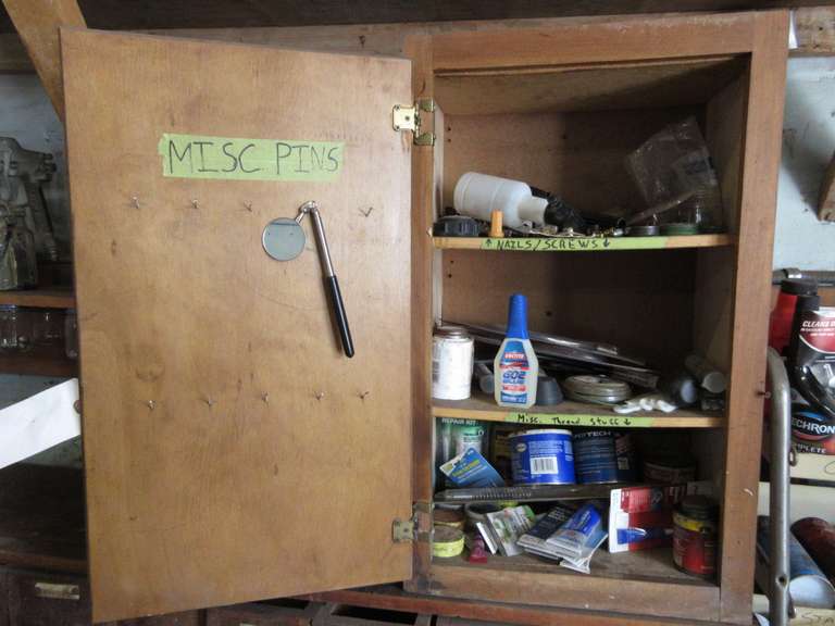 Albrecht Auctions Wood with Contents, Including Grease