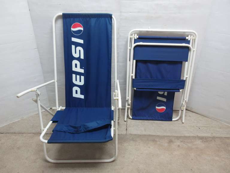 Albrecht Auctions (2) Pepsi Beach Chairs