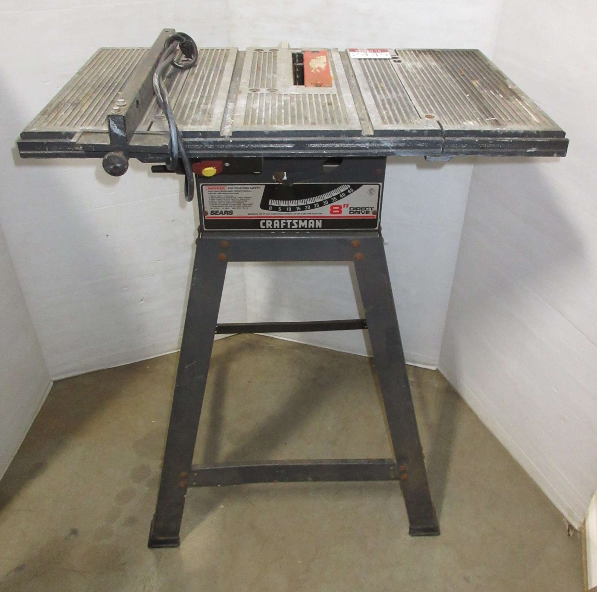 Albrecht Auctions Craftsman 8&quot; Direct Drive Table Saw
