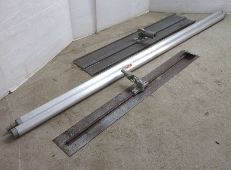 Albrecht Auctions Cement Tool Set, Includes 42" Bull Float, 42
