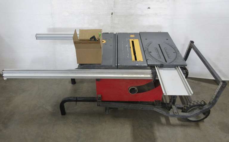 Albrecht Auctions Craftsman Jobsite Table Saw with Stand, Model 315.