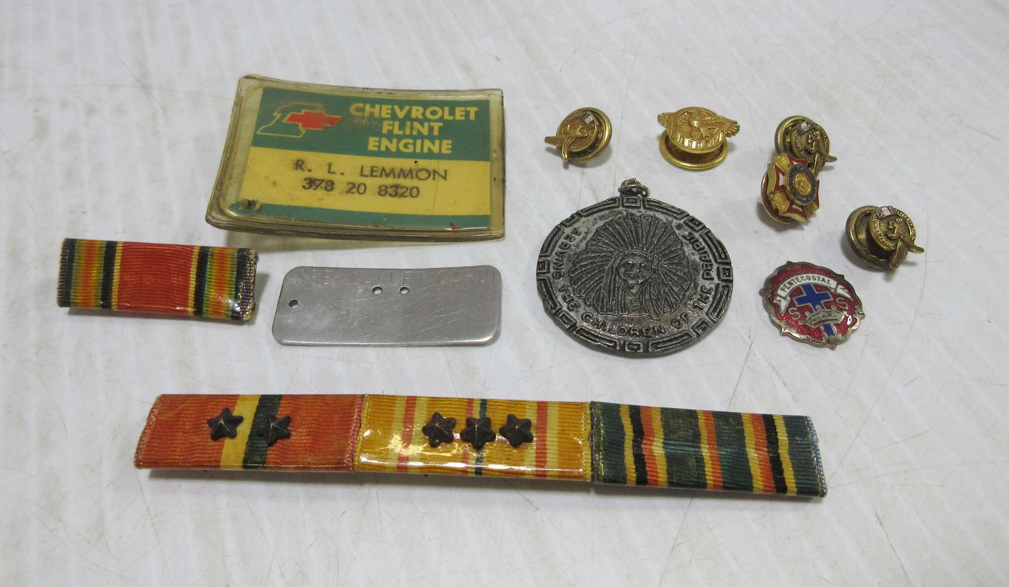 Albrecht Auctions American Theatre Ribbon; Asiatic Pacific Theatre