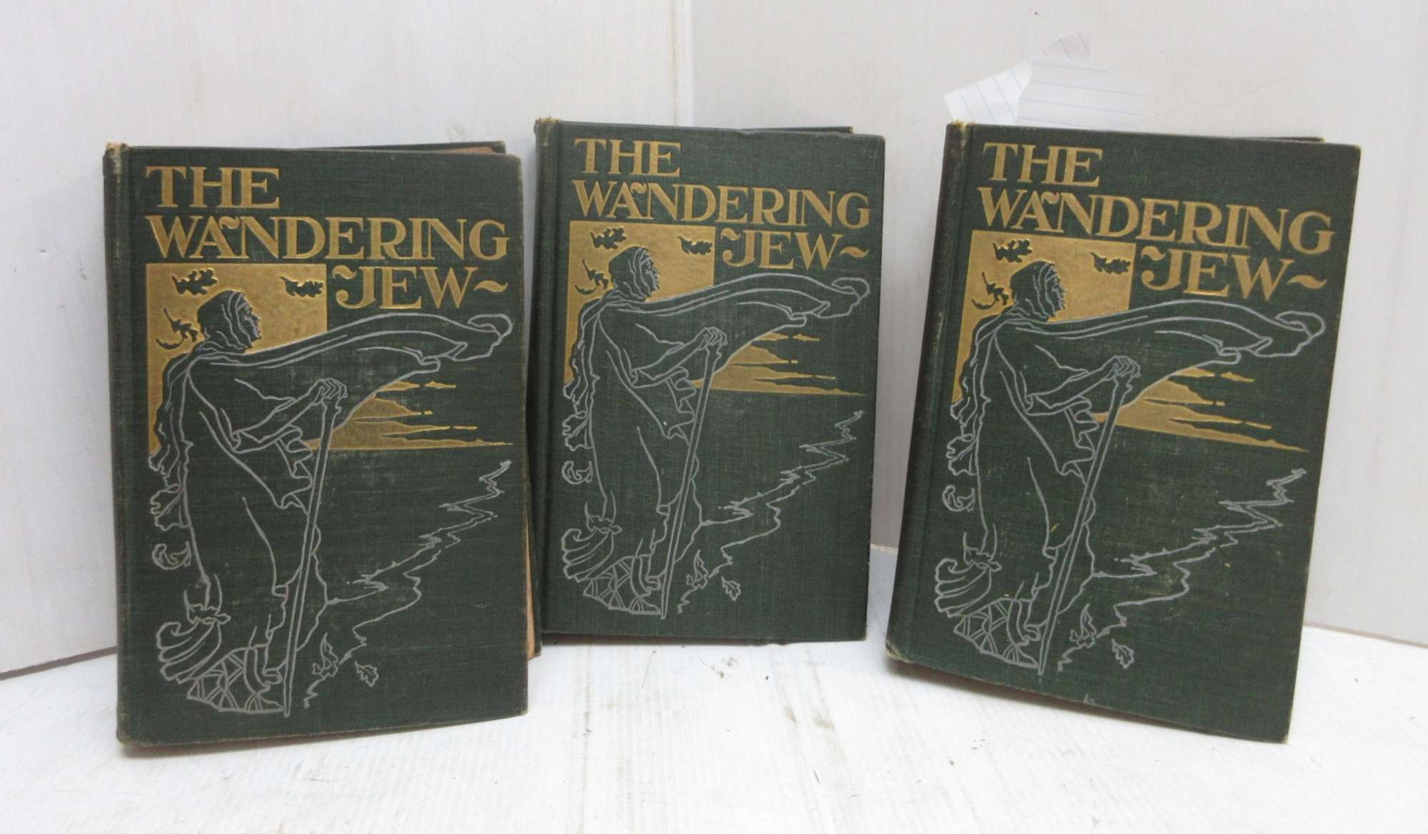 Albrecht Auctions Set of (3) Antique Books, Titled "The Wandering Jew