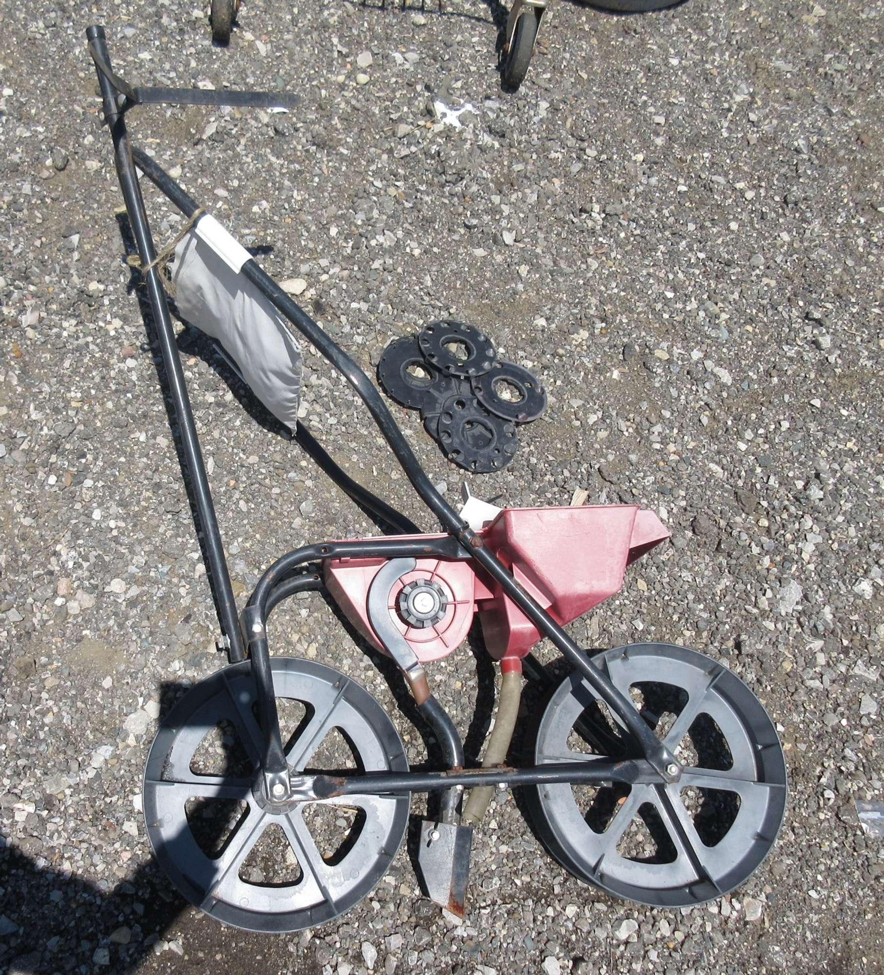 Albrecht Auctions Lambert Garden Seed Row Planter with Fertilizer Hopper, and Row Marker