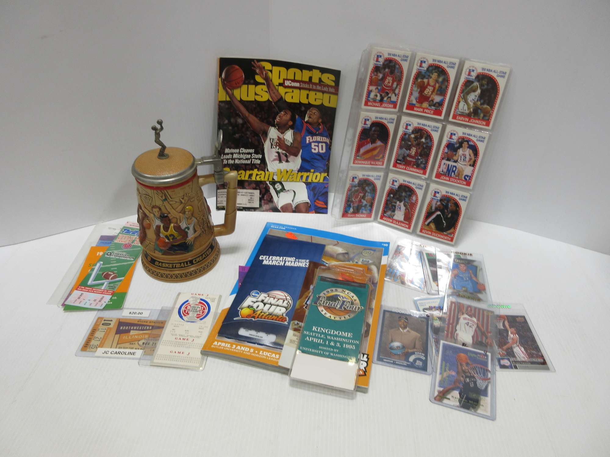 Albrecht Auctions Basketball Stein, Made in Brazil, 1993 Avon