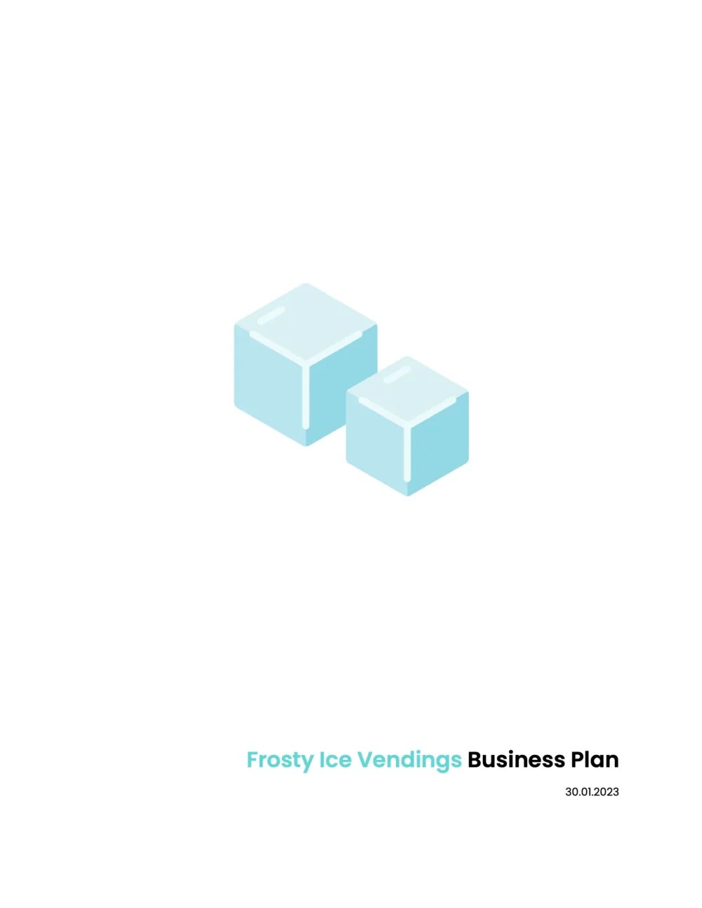 Ice Vending Machine Business Plan Template Albusi