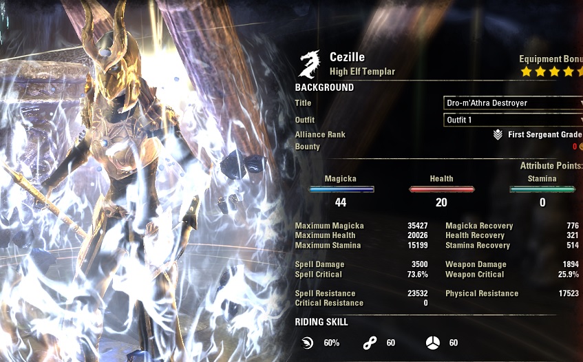 SOLO Magicka Templar Build PvE for Elder Scrolls Online AlcastHQ