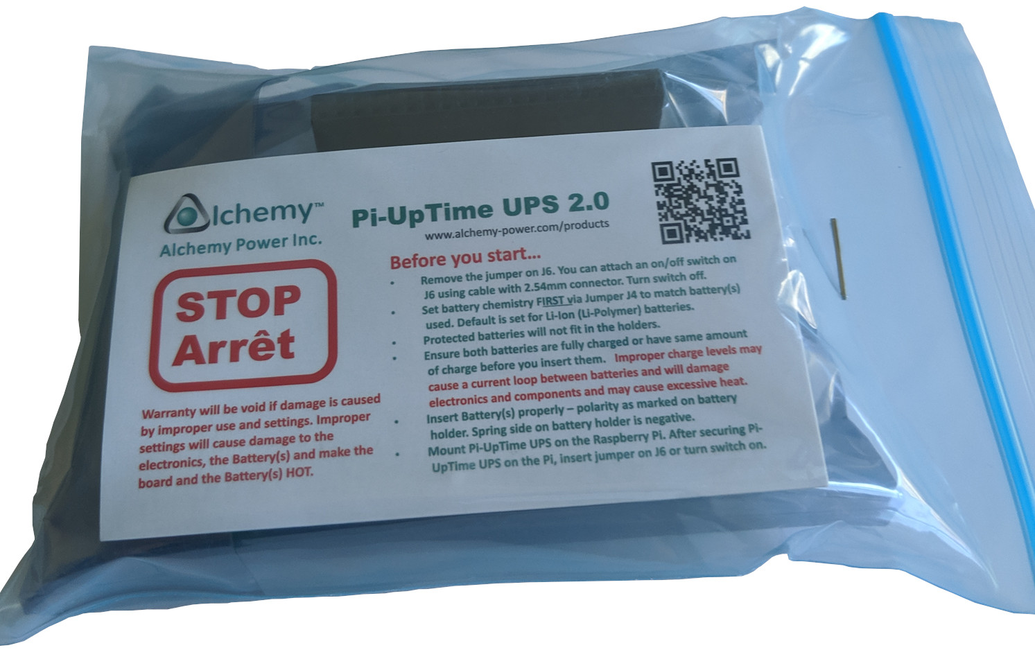 Pi-UpTime UPS 2.0 - New & Improved - Alchemy Power Inc.®