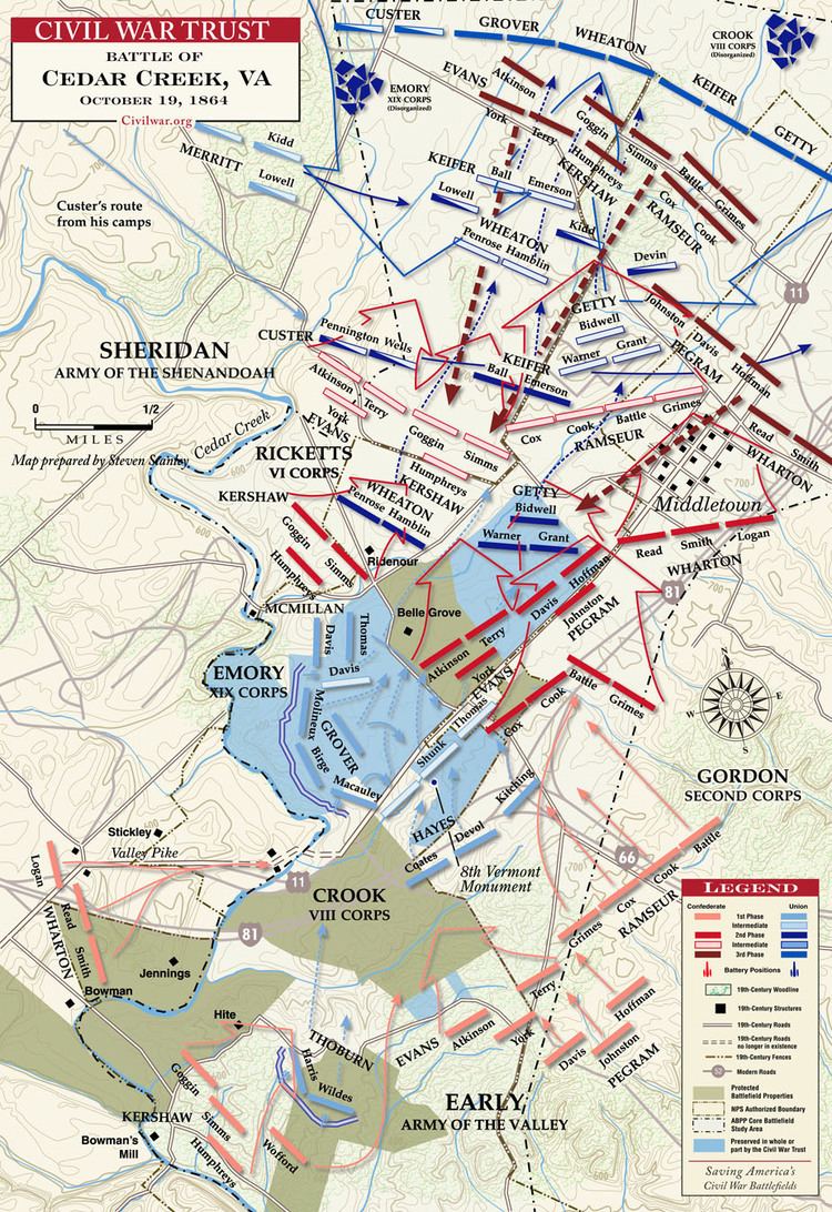 Battle of Cedar Creek Alchetron, The Free Social Encyclopedia