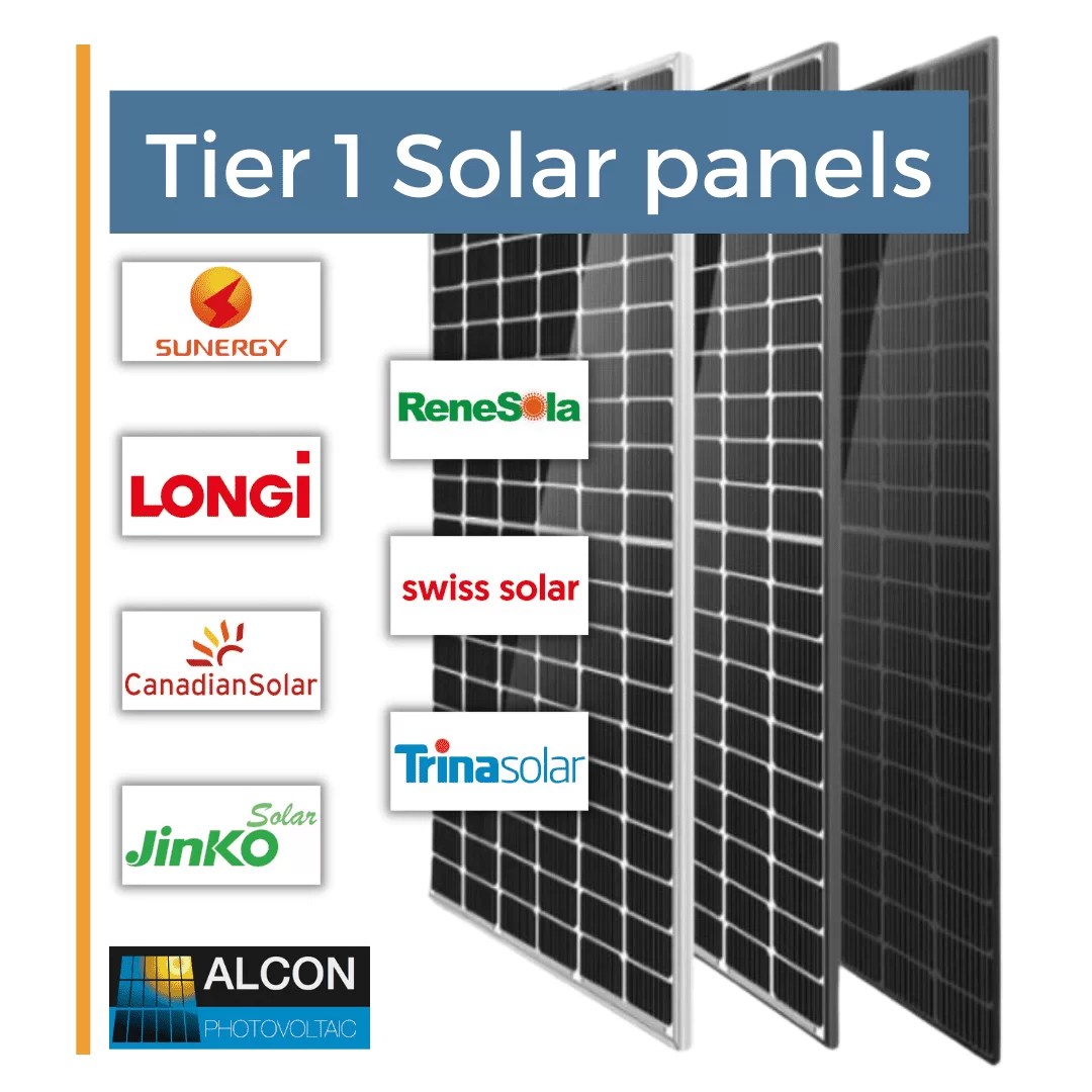 Tier 1 solar panels ALCON Photovoltaic Photovoltaic panel systems