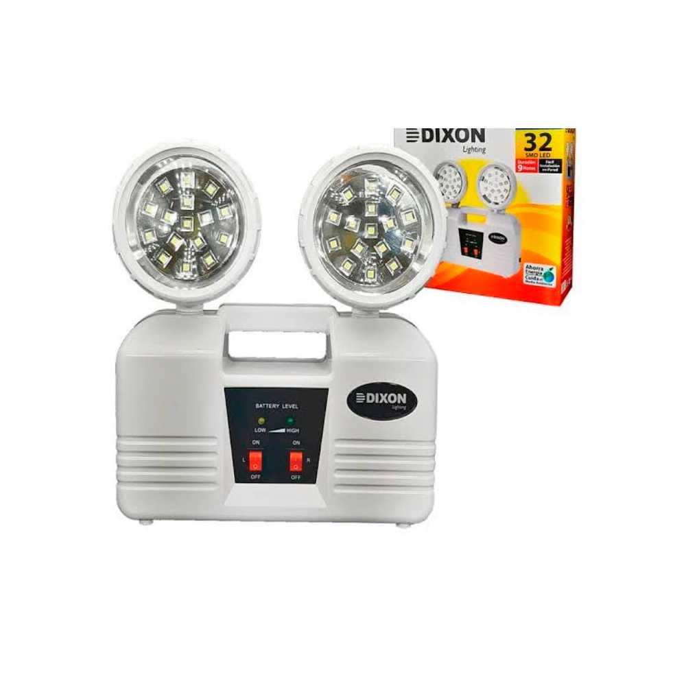 Luces de emergencia Dixon 9Hrs