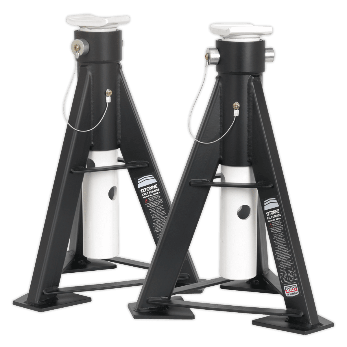 Sealey Axle Stands (Pair) 12 Tonne Capacity Per Stand AS12 Aldea Group