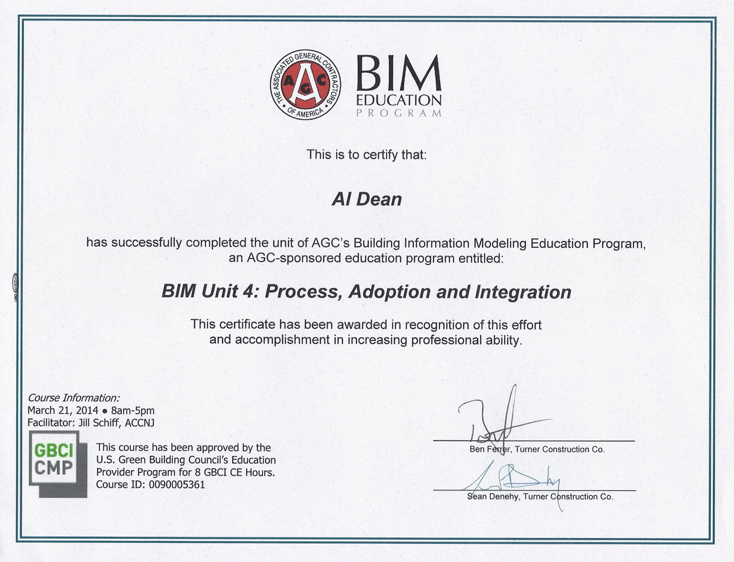 Al Dean CMBIM Certifications