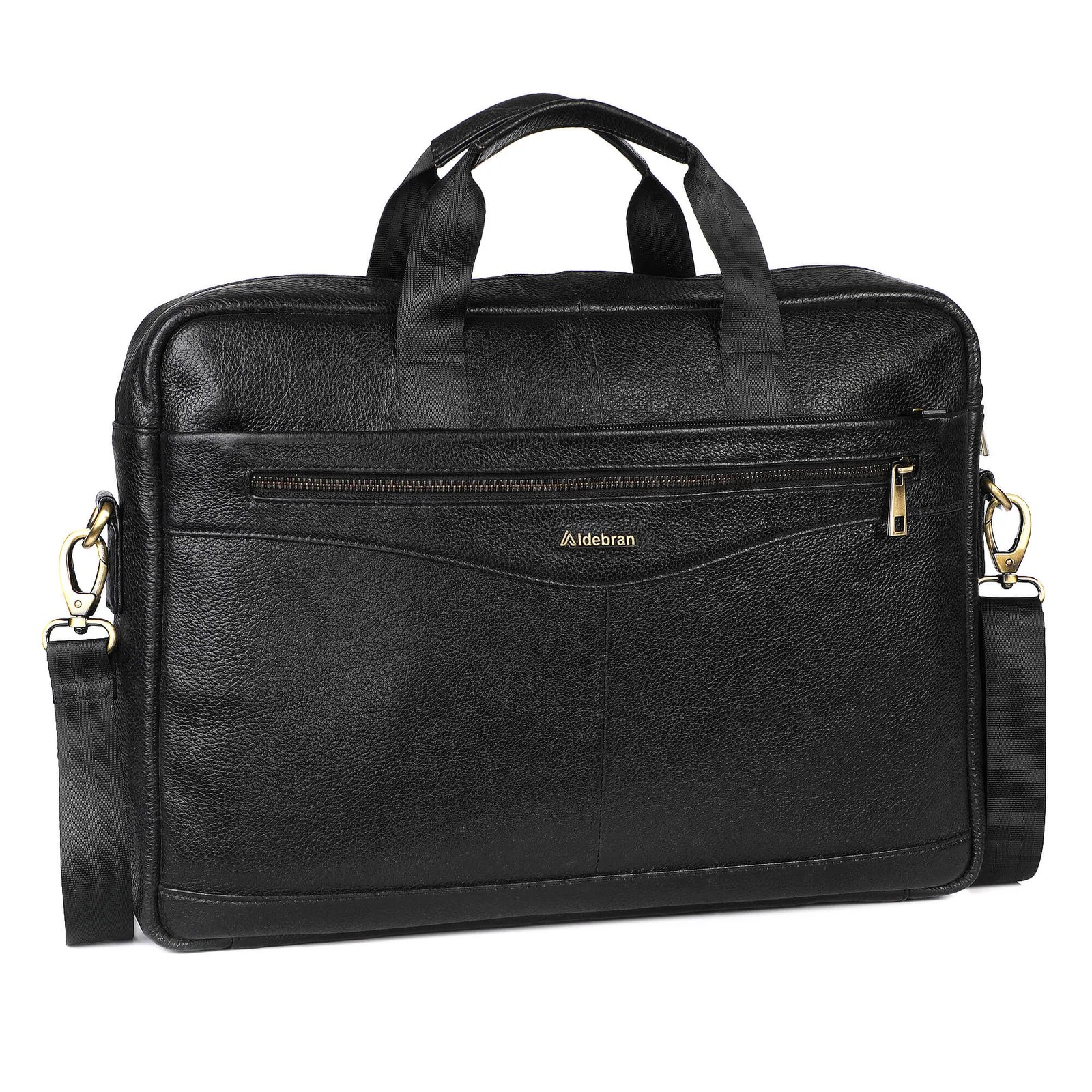 Aldebran Laptop bag Handmade Genuine Leather Black