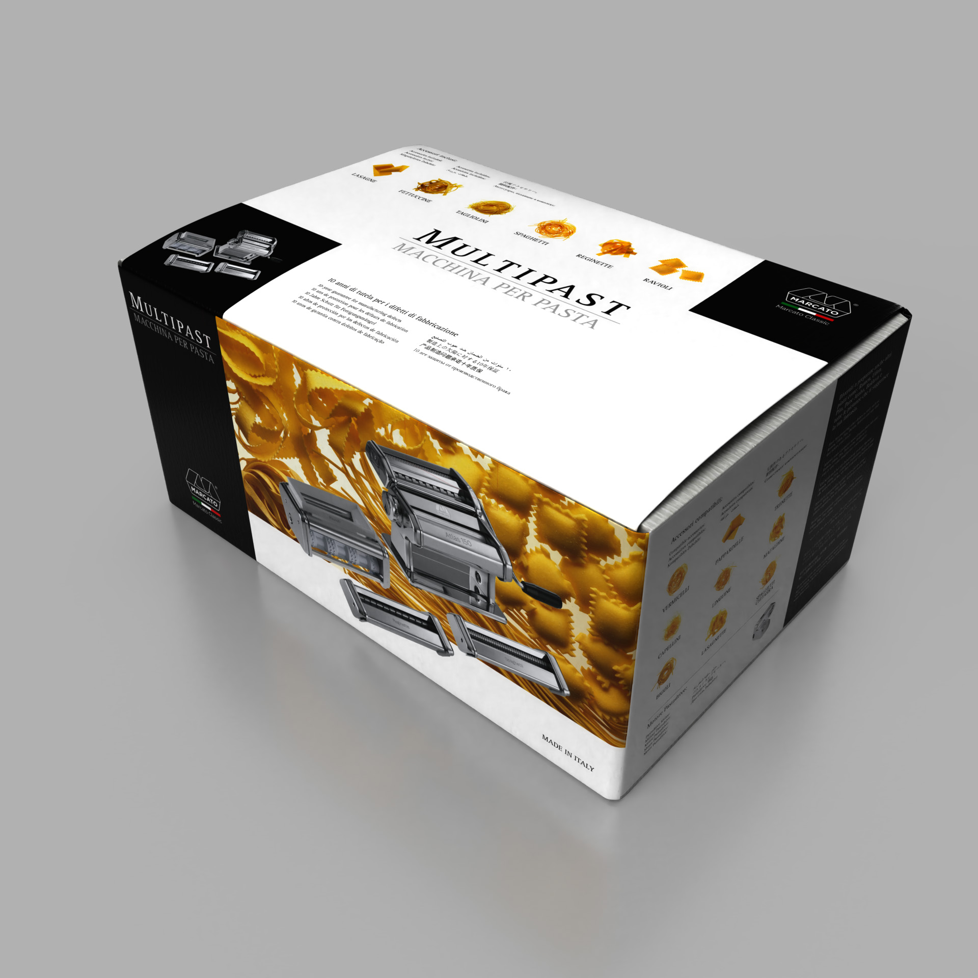 MULTIPAST SET MAQUINA + ACCESORIOS 5 ESTILOS DE PASTA ALDIR GROUP