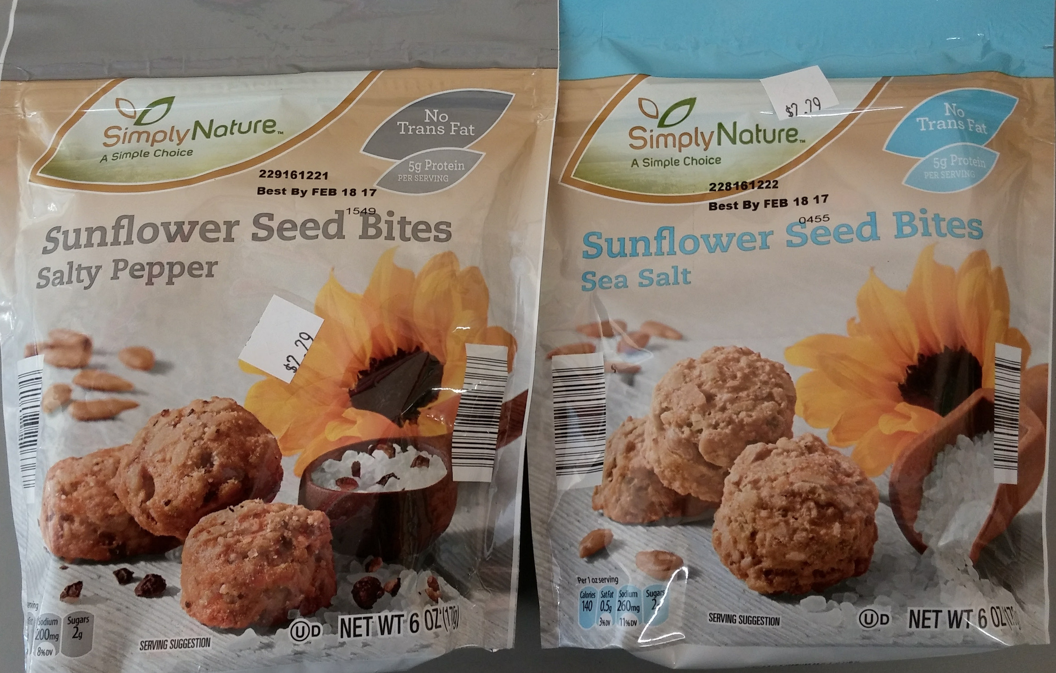 SimplyNature Sunflower Seed Bites ALDI Vegan
