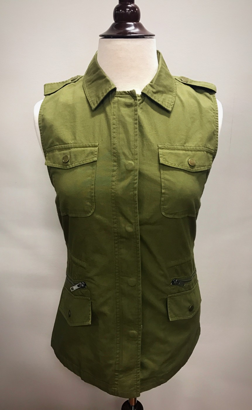 Out For A Hike ” Pocket Vest ( Olive Green ) Ale Accessories