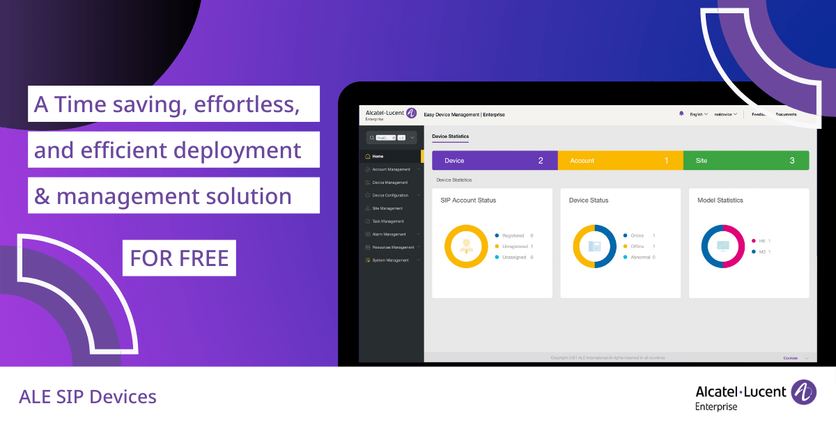 Free ALE Easy Device Management platform introduced