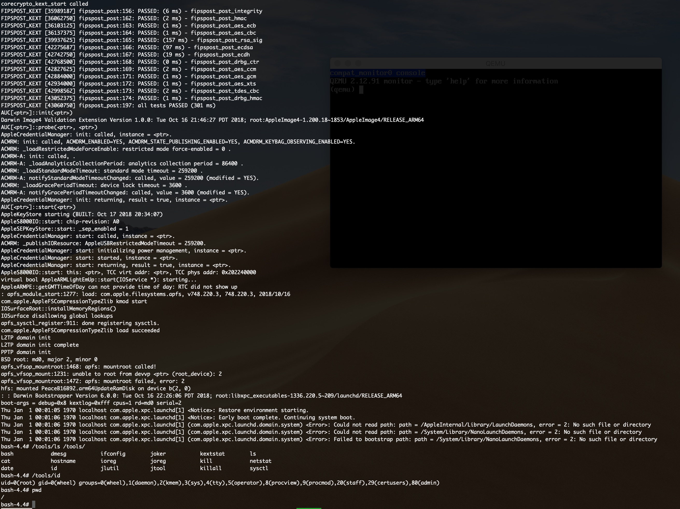 Qemu debug talkingmouse