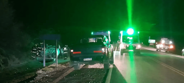 Dramático vuelco en la Ruta 237: una familia sufrió graves heridas