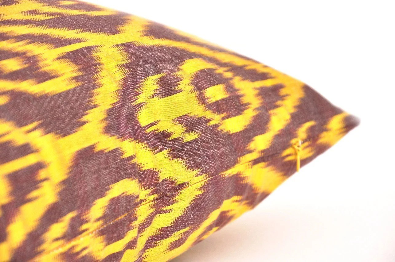 Vibrant Ikat Bolster Pillowcase Stylish and Comfortable