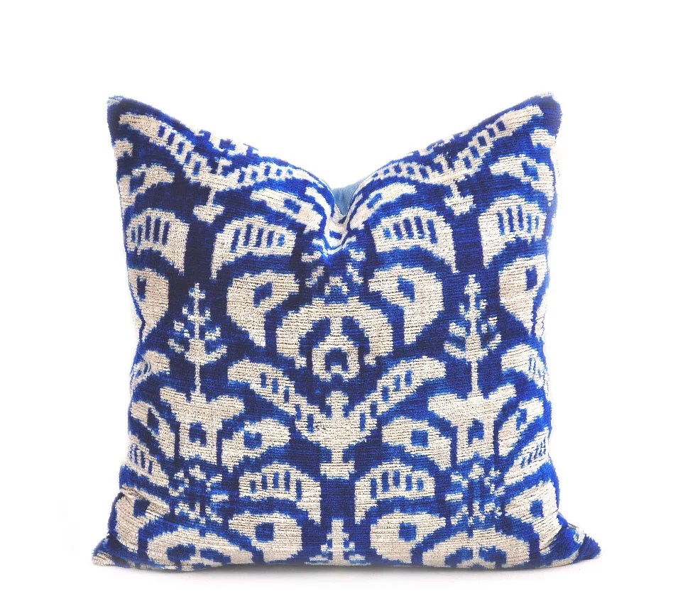 Blue Velvet Pillow Case Alesouk