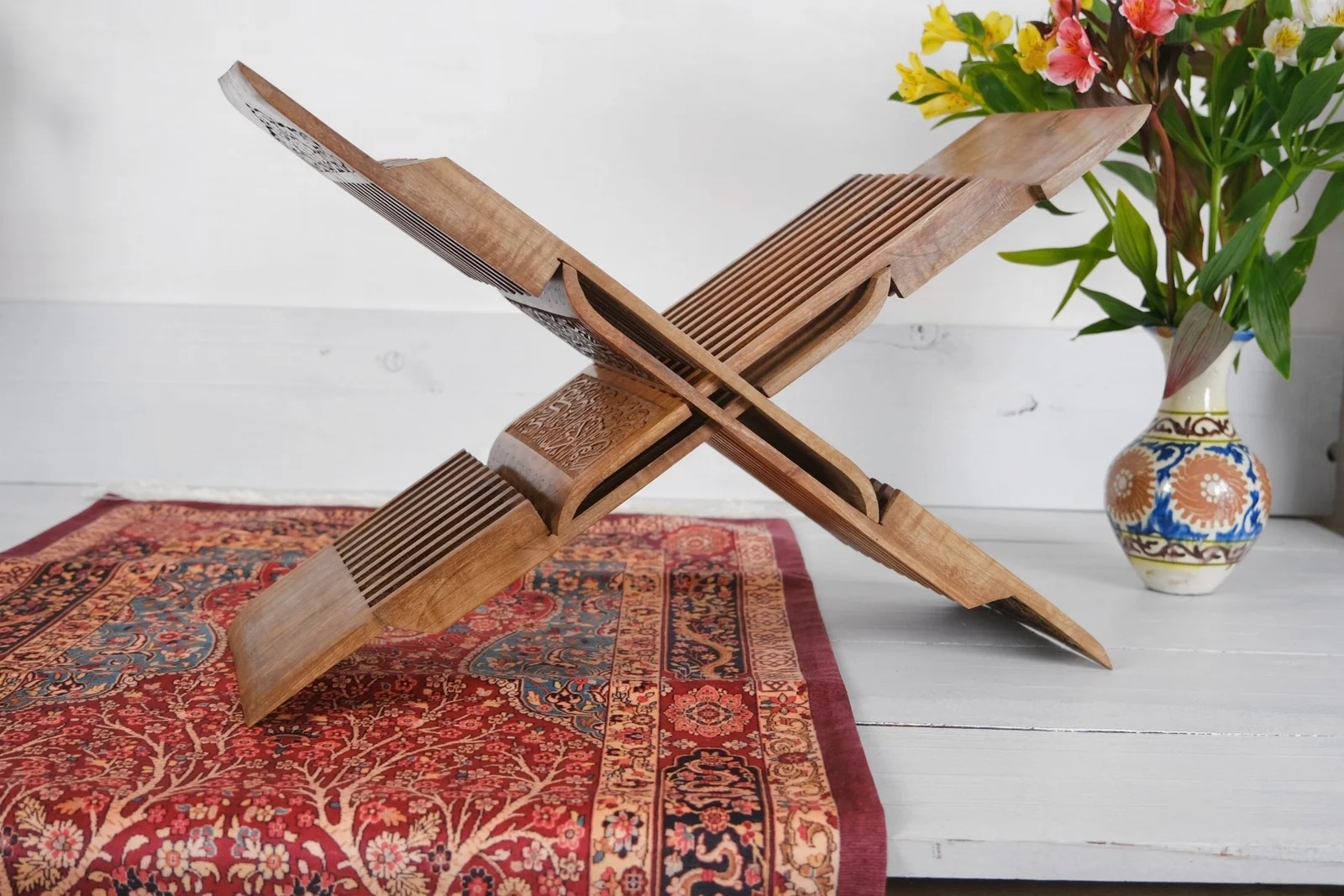 "Quran Book Stand Holder Laukh Shop now at Alesouk"