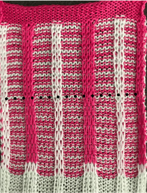 Ladder back double jacquard backing variations