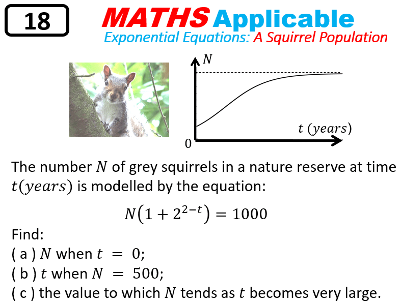 Q18 A Squirrel Population A Level Maths Revision