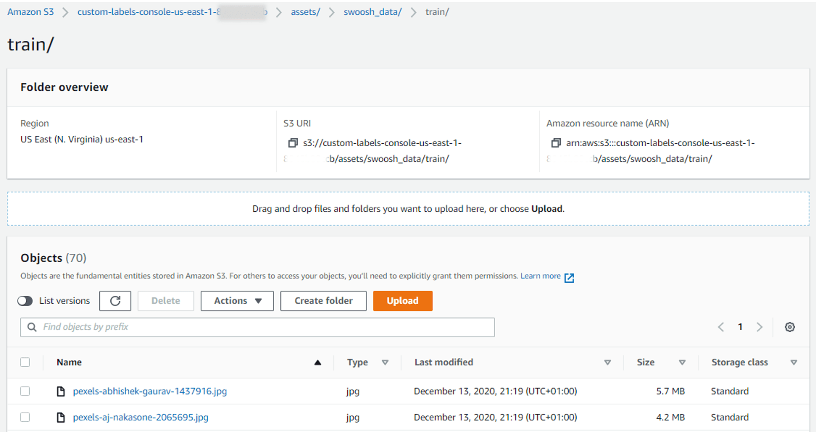 Using Amazon Rekognition Custom Labels from R to train a Swoosh