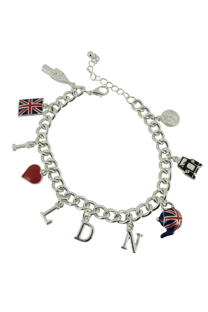 Union Jack Charm Bracelet Alexander Thurlow
