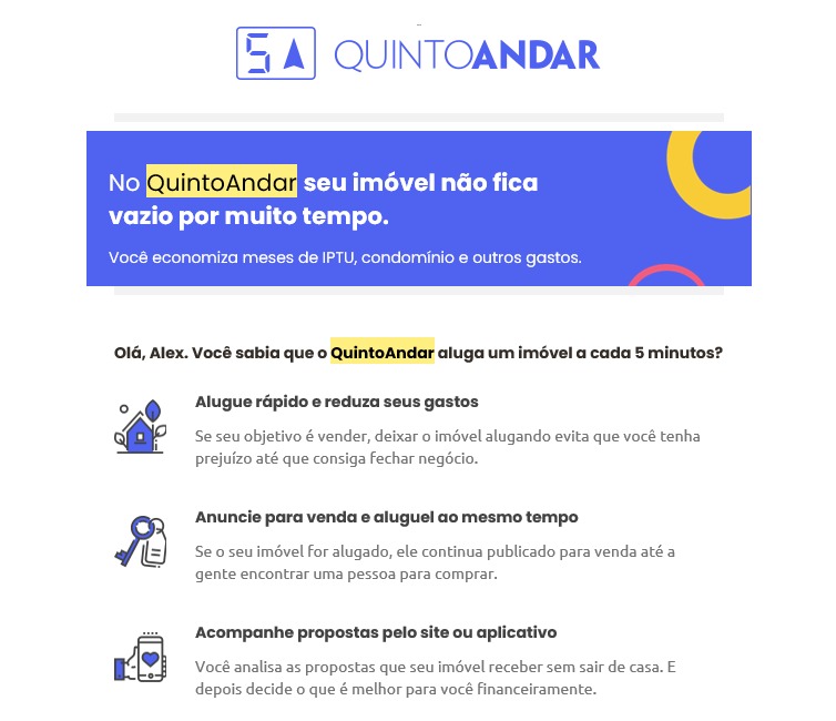📢 QuintoAndar Alex Filiado Representações
