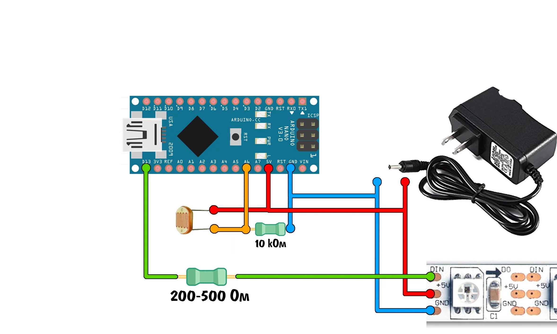 Interfacing WS2812 LED RGB Color Module With Arduino And