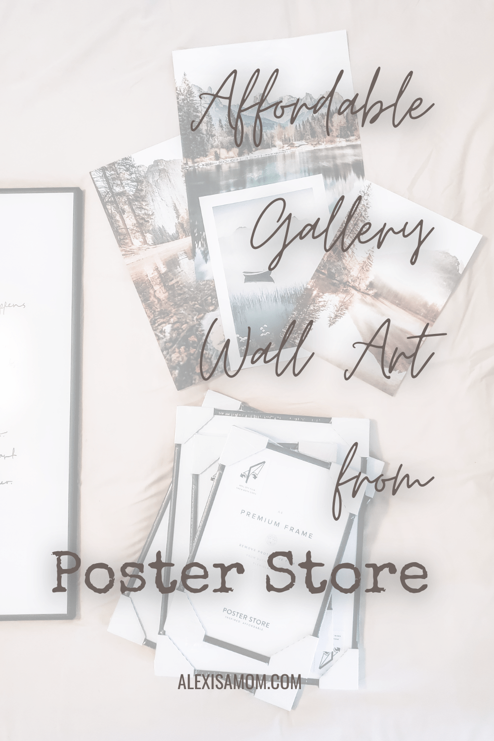 Affordable Gallery Wall Art from Poster Store ALEX IS A MOM dot COM