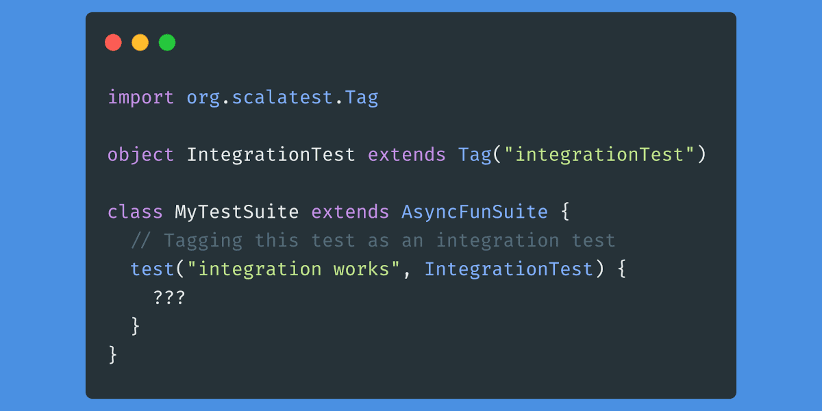Running integration tests, with Scala + sbt Alexandru Nedelcu