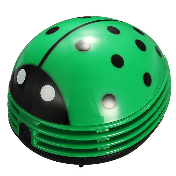 Cute Portable Beetle Ladybug Desktop Vacuum Desk Dust Cleaner