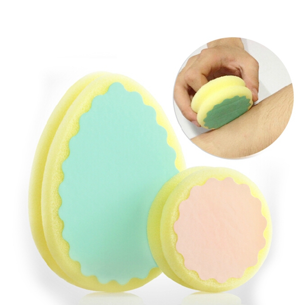 Double Side Round Painless Hair Removal Exfoliating Sponge Remover