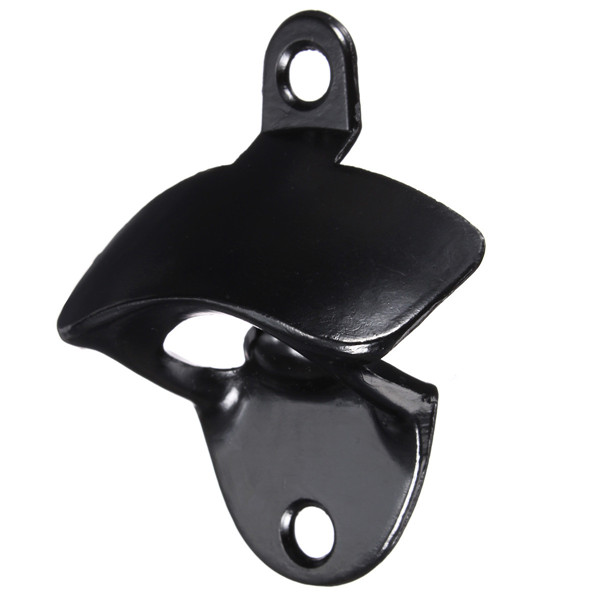Black Stainless Steel Wall Mount Wine Beer Bottle Bar Opener