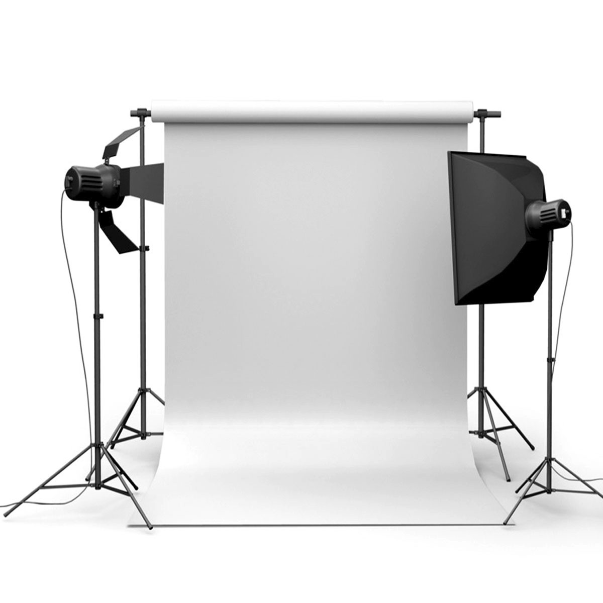 90x150cm 3x5ft Pure White Vinyl Studio Photography Backdrop Props