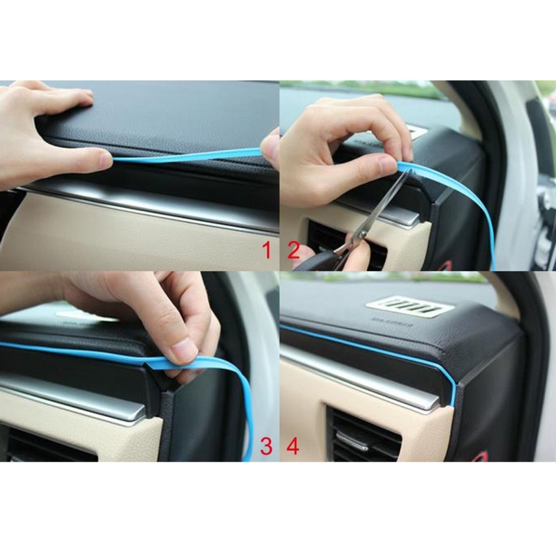 5m Flexible Trim For DIY Automobile Car Interior Moulding Trim