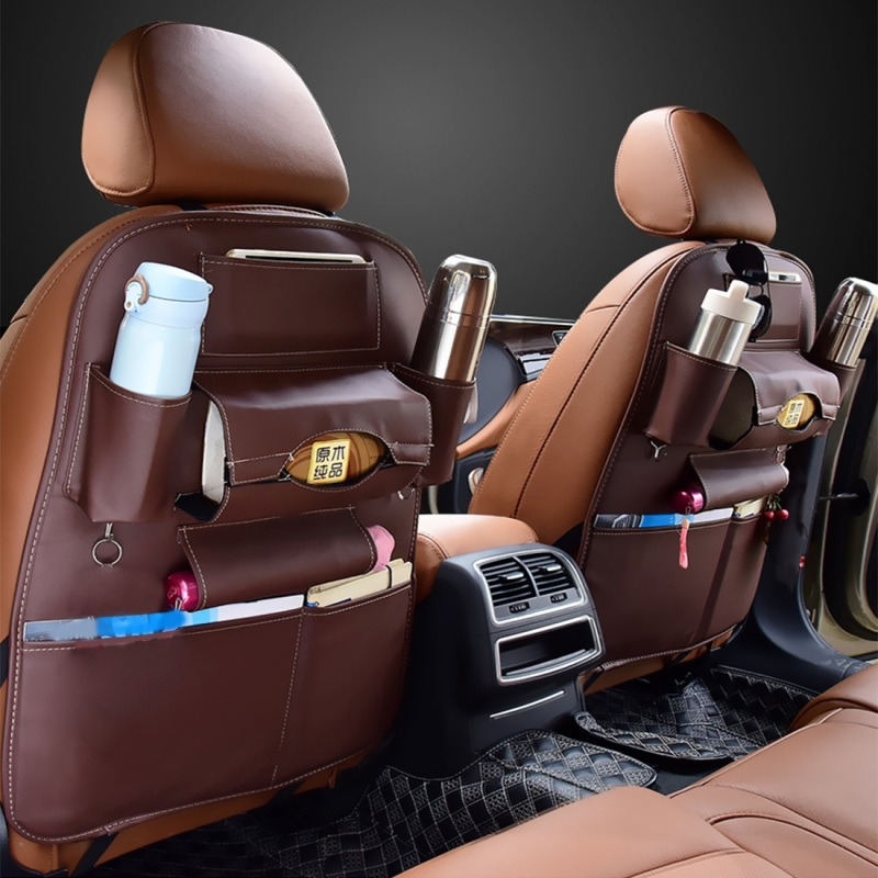 Auto Car Seat Back Organizer Car Seat Hanging Bag Storage for Drinks
